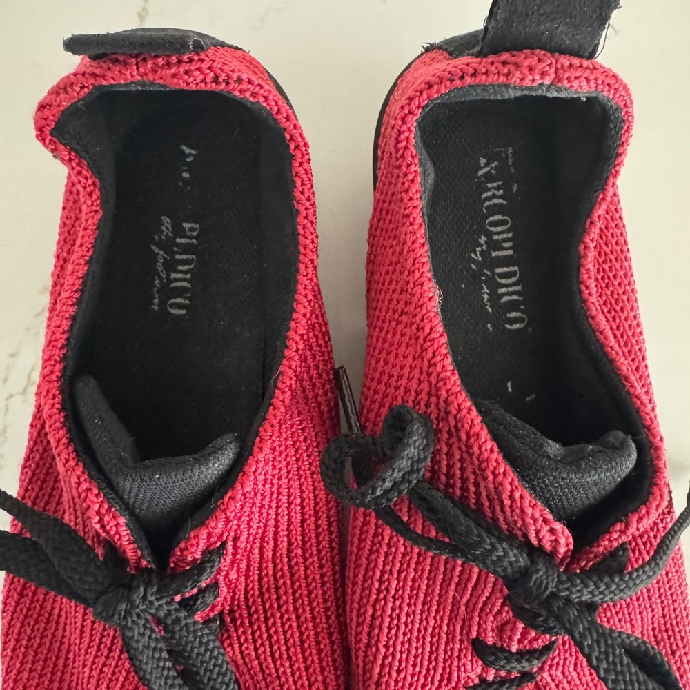 Arcopedico LS Shock Knit Sneakers Womens 41 Red Lace Up Wedge Comfort Shoes - Picture 8 of 8